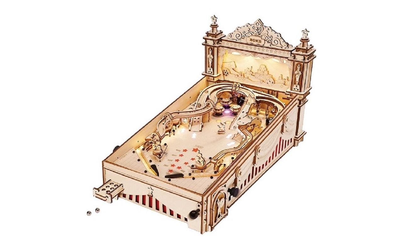 Flipper 3D Lasercut<br>Mechanisches 3D Puzzle aus Holzteilen