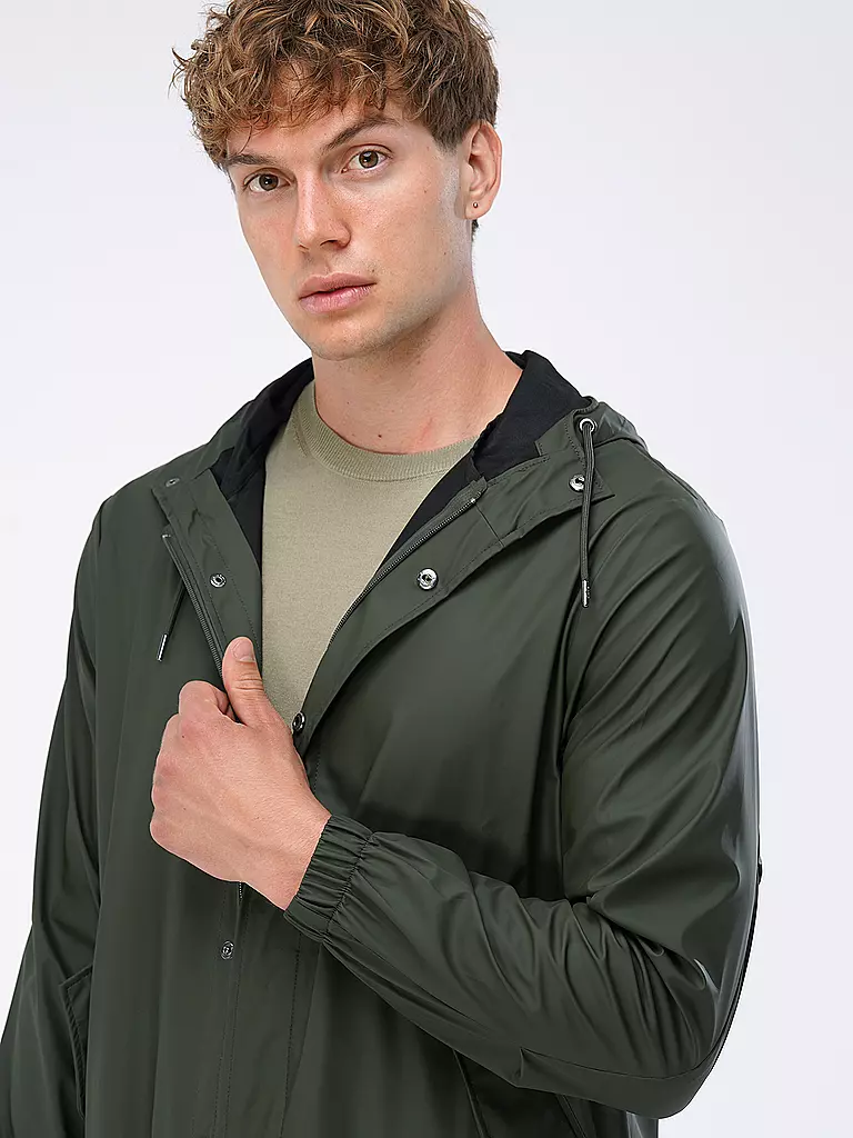 RAINS Parka - Regenjacke dunkelgrün