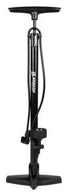 Pompe à vélo double valve - 11 bar Noir
