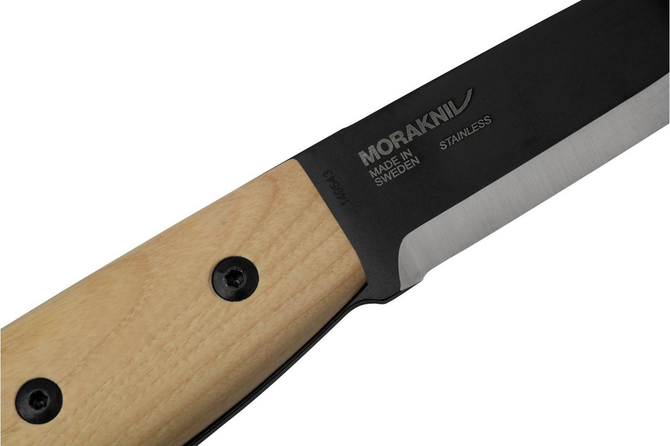 Morakniv Wit 14084 Ash Wood, Black Blade, bushcraftmes