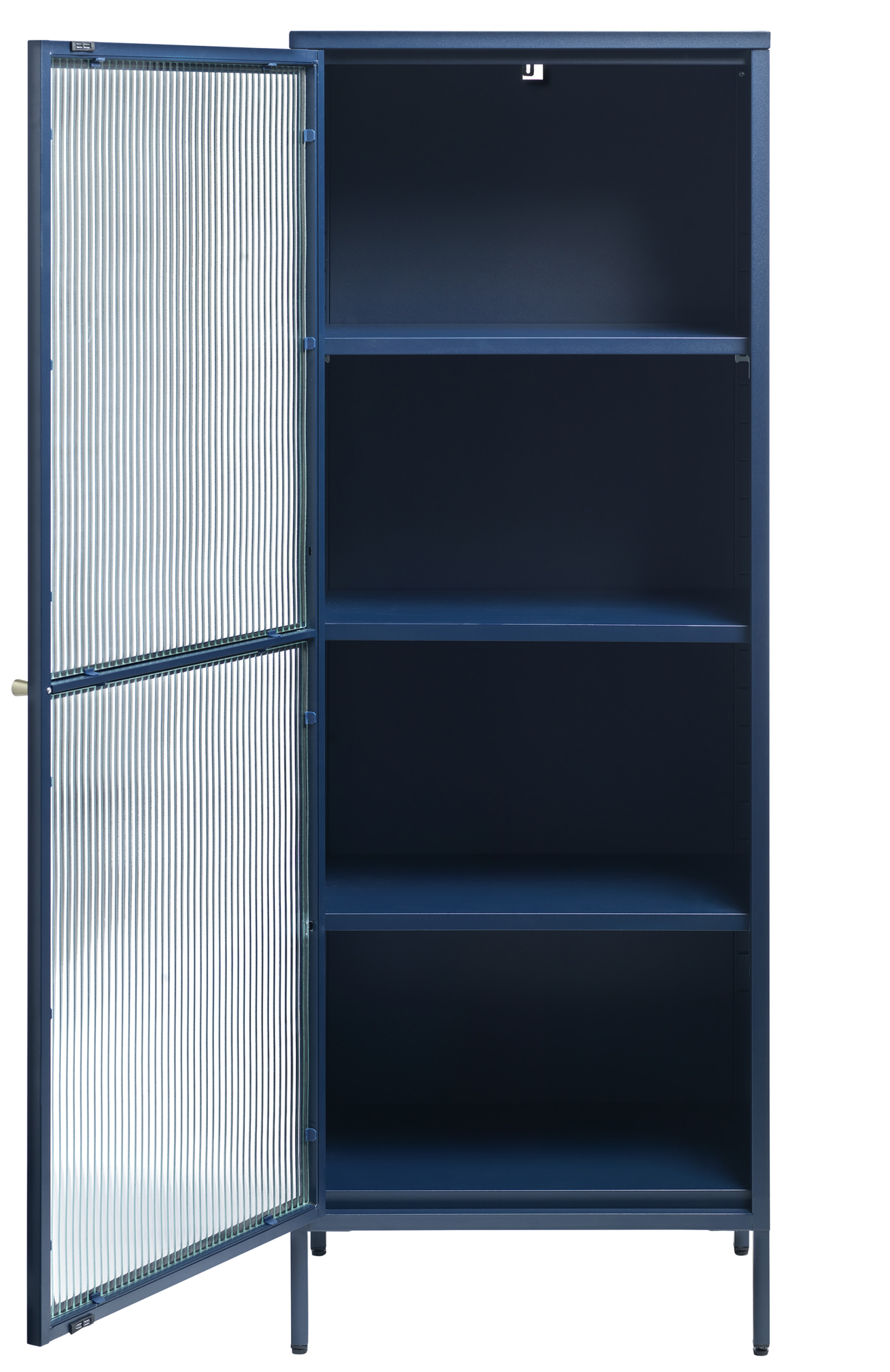 Vitrinekast Omeo 160x58 cm blauw