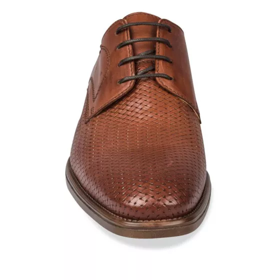 Derbies COGNAC B-BLAKE CUIR