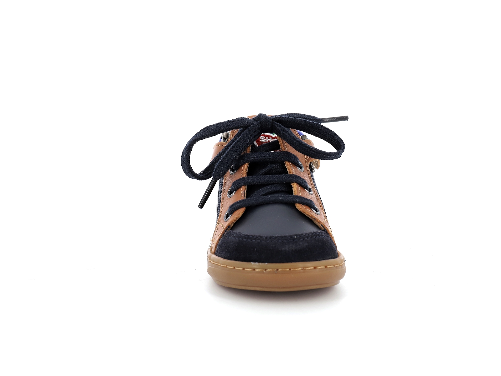 Shoopom-BOUBA BI ZIP Cuir Marine Sable