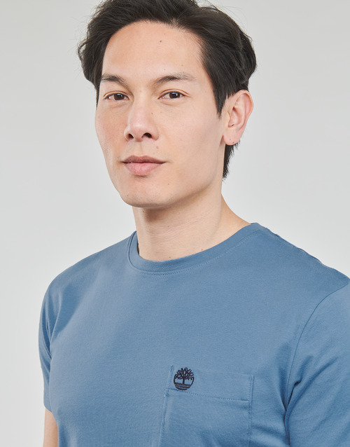 Timberland - SS DUNSTAN RIVER POCKET TEE SLIM - Bleu