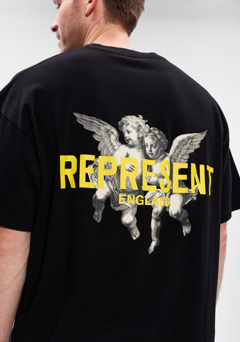 zwarte represent t-shirt legacy cherubs t shirt