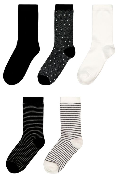 chaussettes femme - 5 paires noir