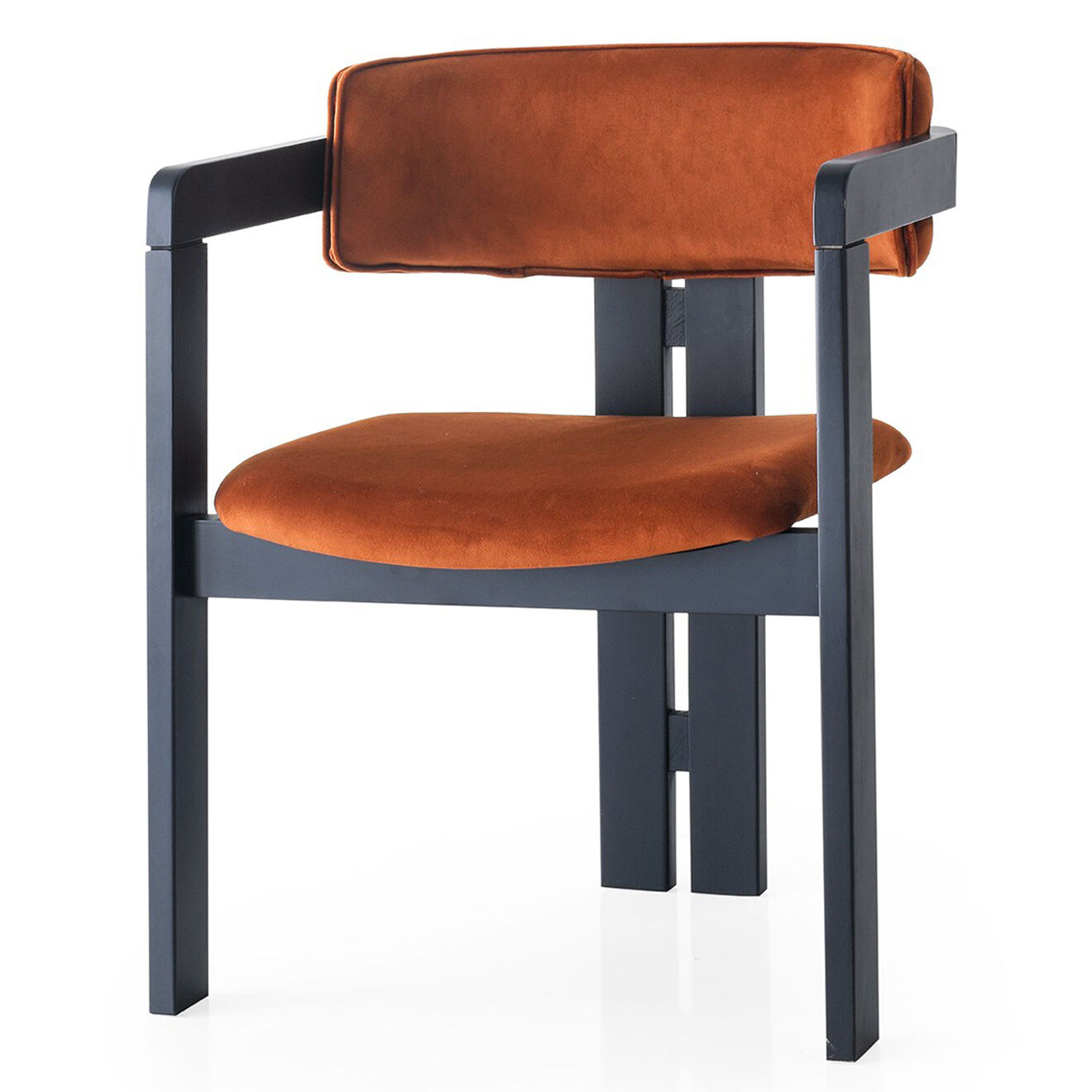 Homitis Chaise Co orange/noir - 58x76x49 cm