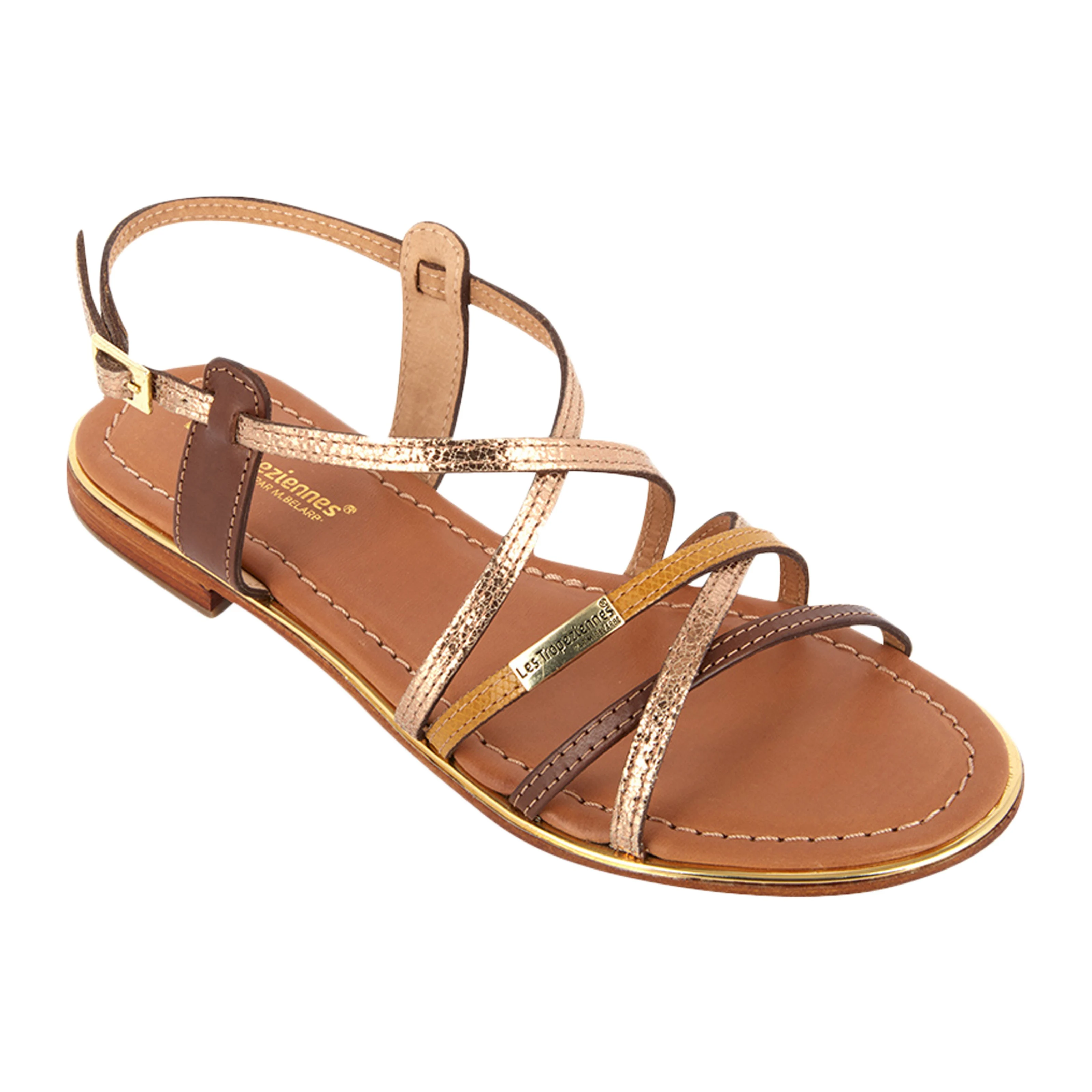 Sandales cuirpar m.belarbi harry | Doré