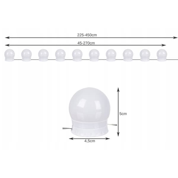 Speilbelysning med smart kontrollpanel - LED