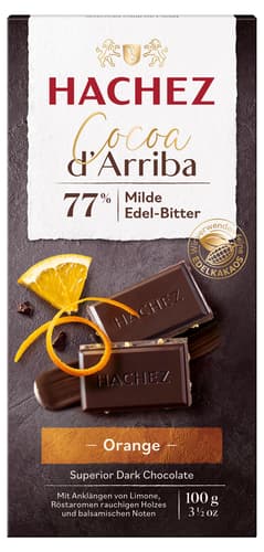Hachez Tafel Cocoa d'Arriba Orange