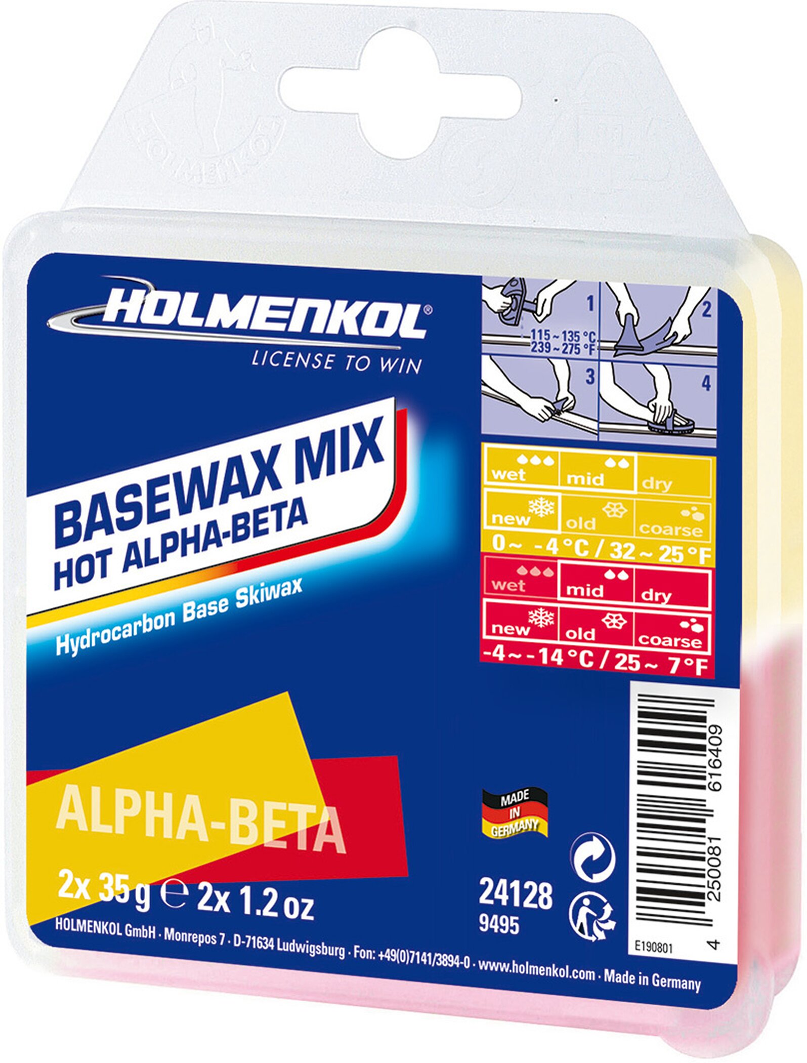 Holmenkol Worldcup Mix Hot yellow red