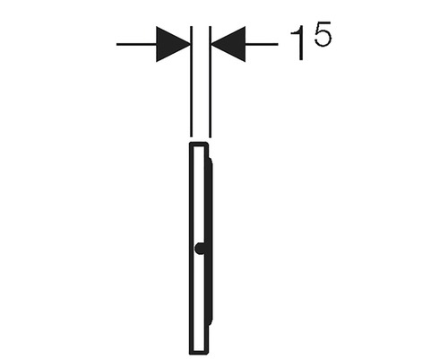 GEBERIT Sigma 10 bedieningsplaat, geborsteld roestvrij stalen plaat / geborsteld roestvrij stalen knop 115.787.SN.5