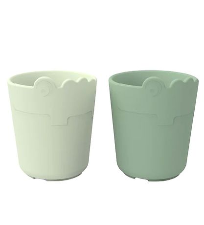 Done By Deer Kop - Kiddish Mini Mug 2-Pack - Croco Green