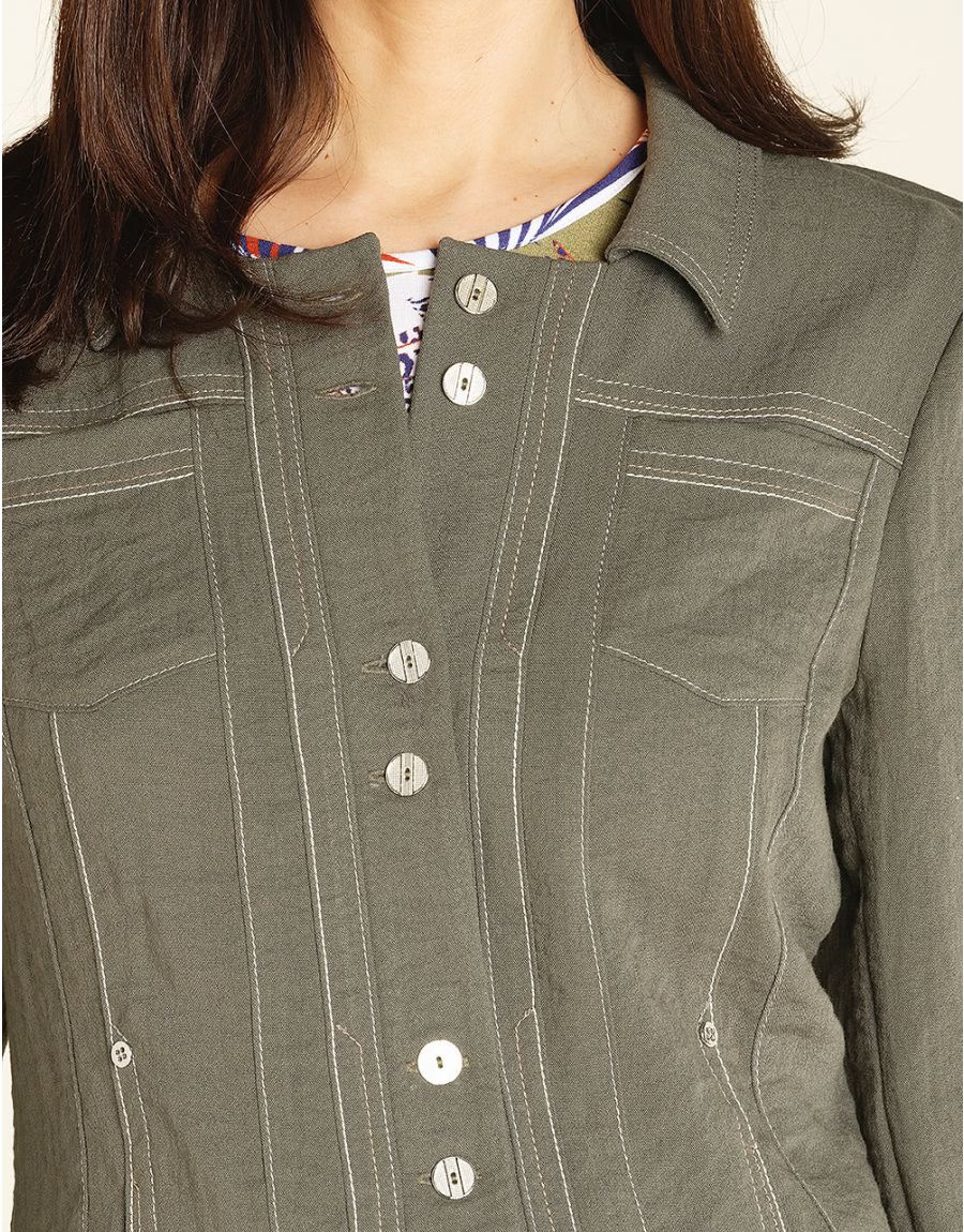 Veste chic kaki