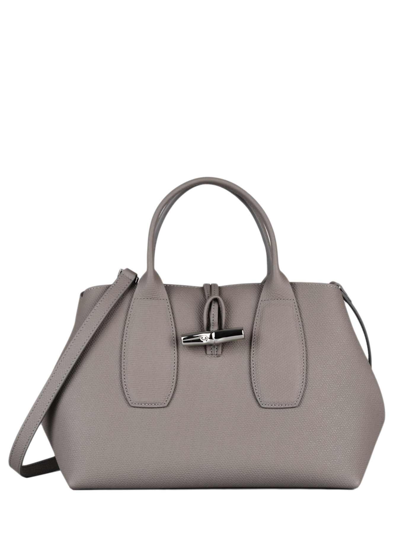 Sac port main M Roseau cuir LONGCHAMP