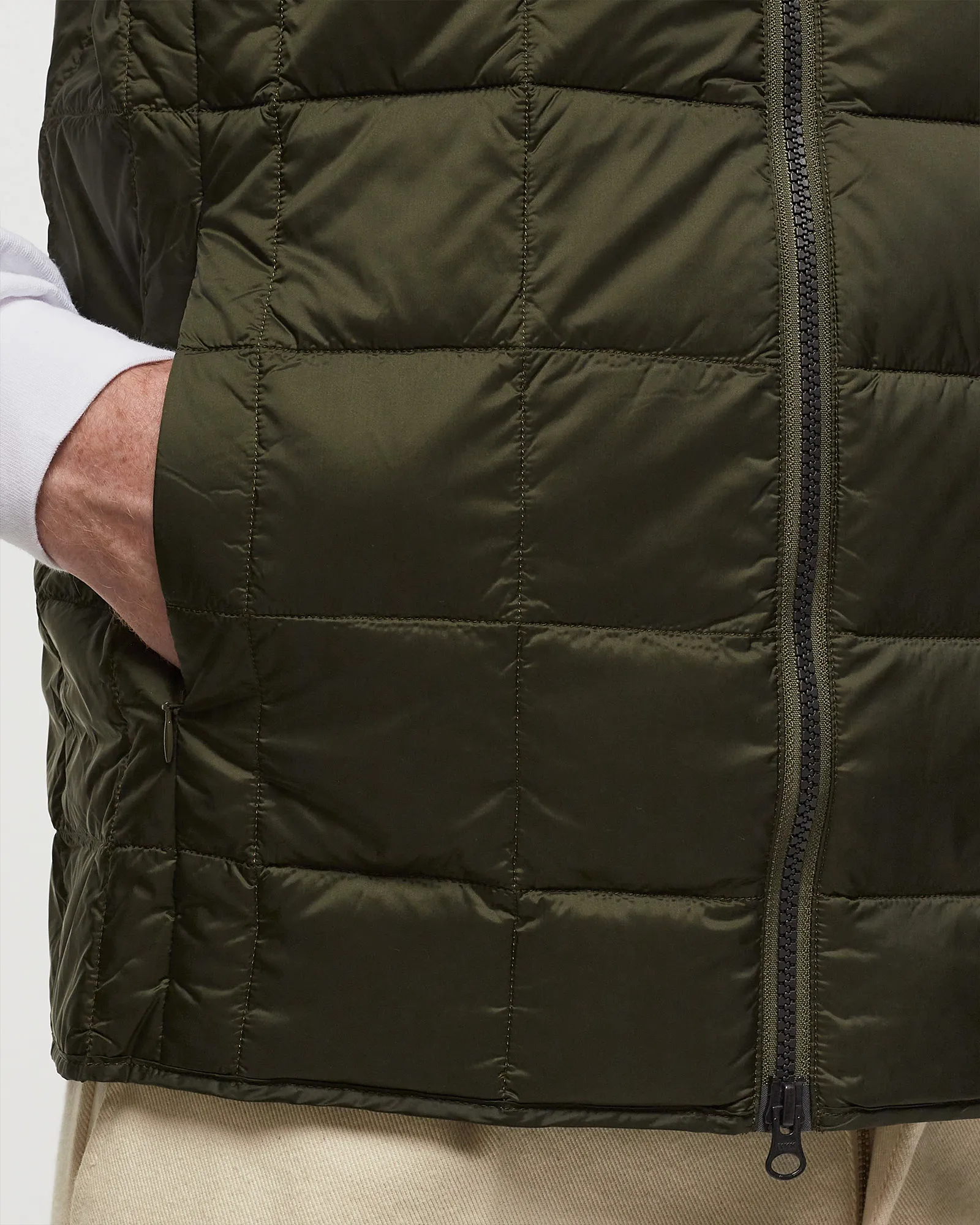 Taion CREW-NECK W-ZIP DOWN VEST