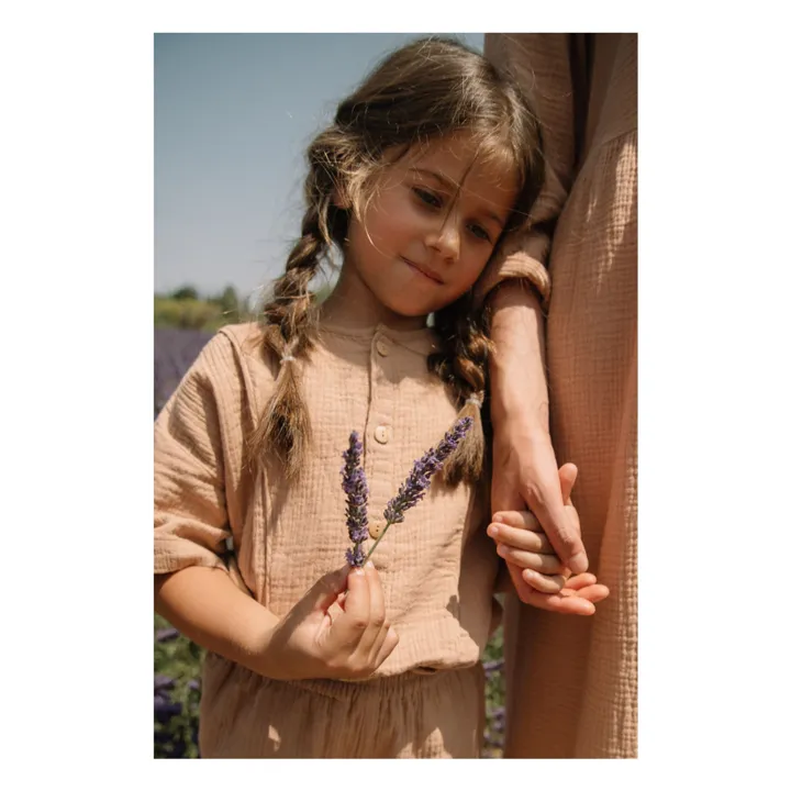 Studio Bohème Blouse Thelme Gaze de Coton | Vieux Rose