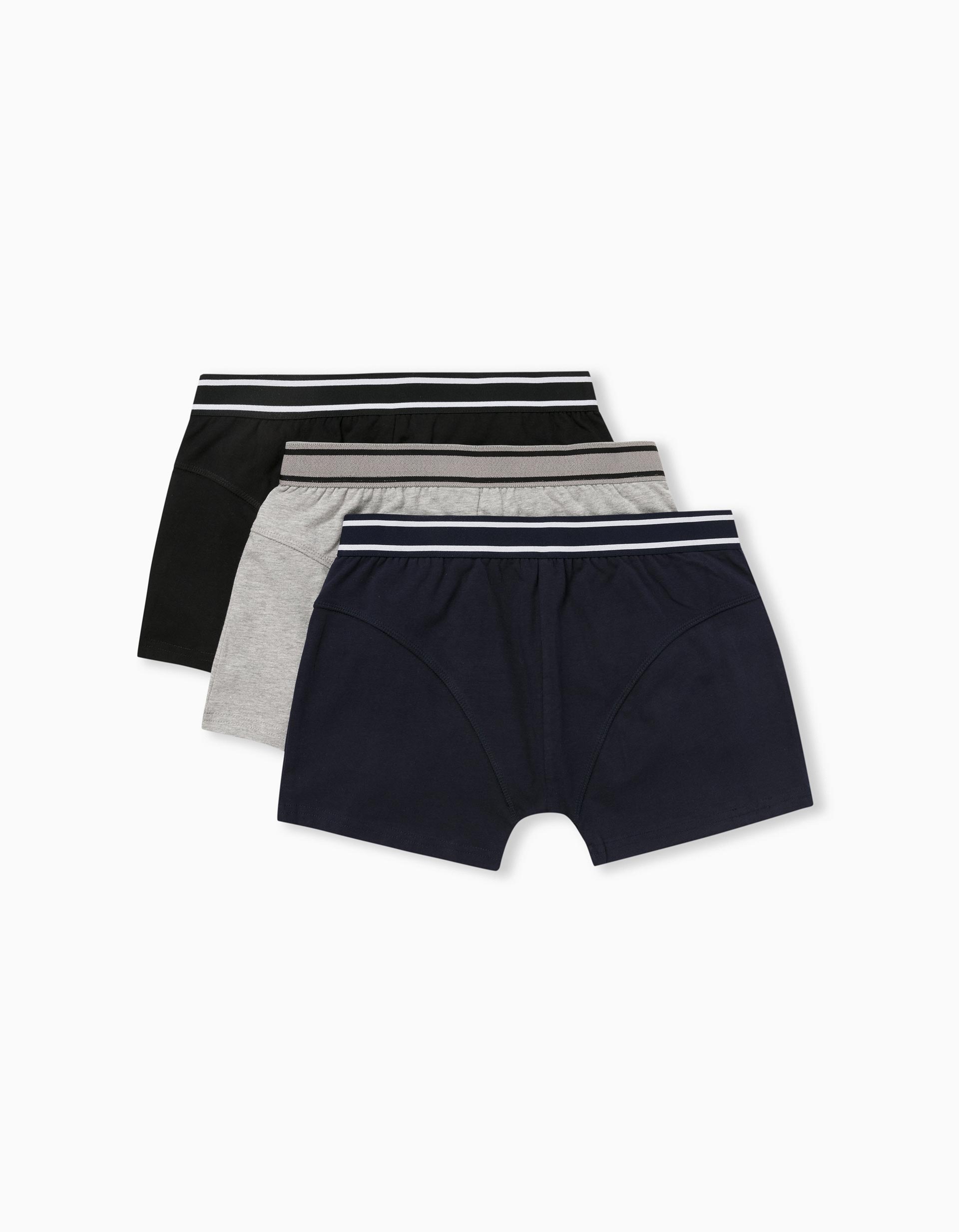 3 Boxers, Homem, Preto/ Cinza