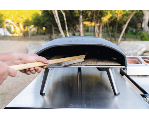 Ooni Pizza Ovenborstel 600 x 20 x 45 mm RVS 2-in-1 Ovenborstel Duurzaam en Robuust