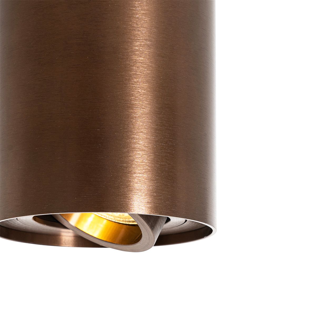 Smart plafondspot donkerbrons draai- en kantelbaar incl. Wifi GU10 50mm - Rondoo Up