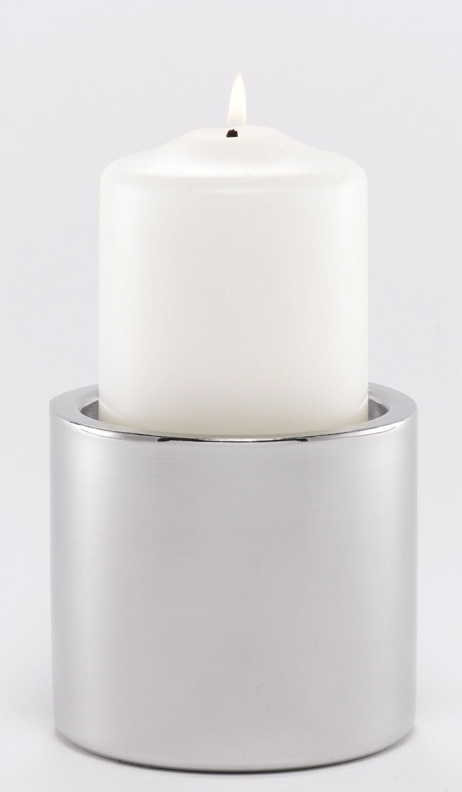 casaNOVA Kerzenständer 10 cm Edelstahl