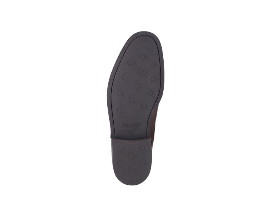 Boots cuir homme Chocolat Patiné - FLAGER GOMME VILLE