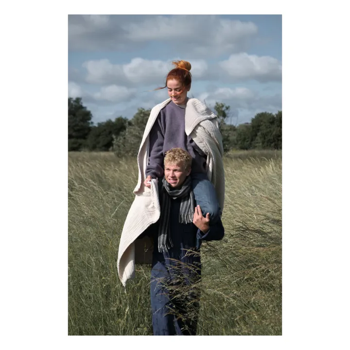The Organic Company Couverture douce en coton bio | Beige