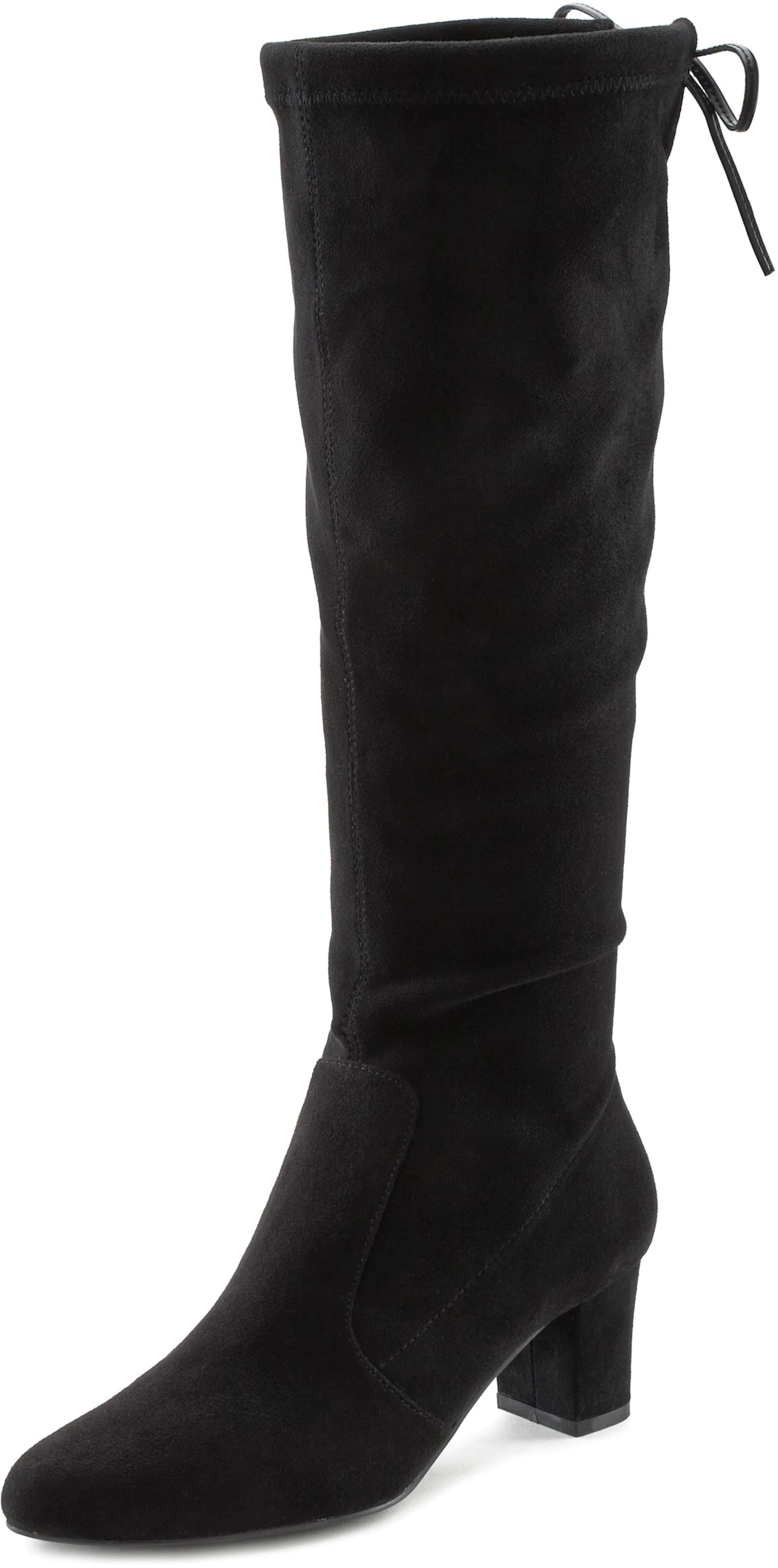 LASCANA Schlupfstiefel in schwarz