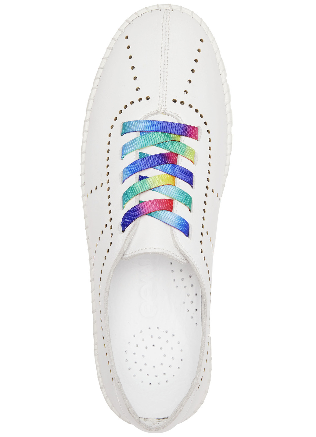 Gemini Schnürschuh mit Schnürsenkel in Regenbogen-Farben