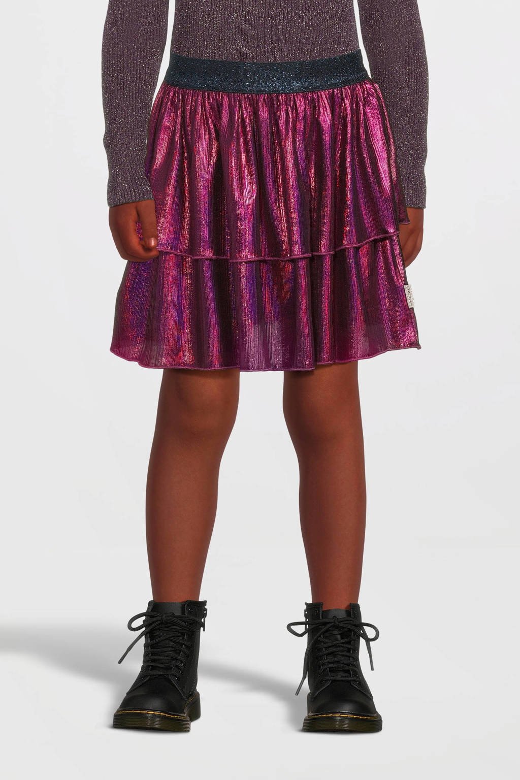 B.Nosy midi rok roze