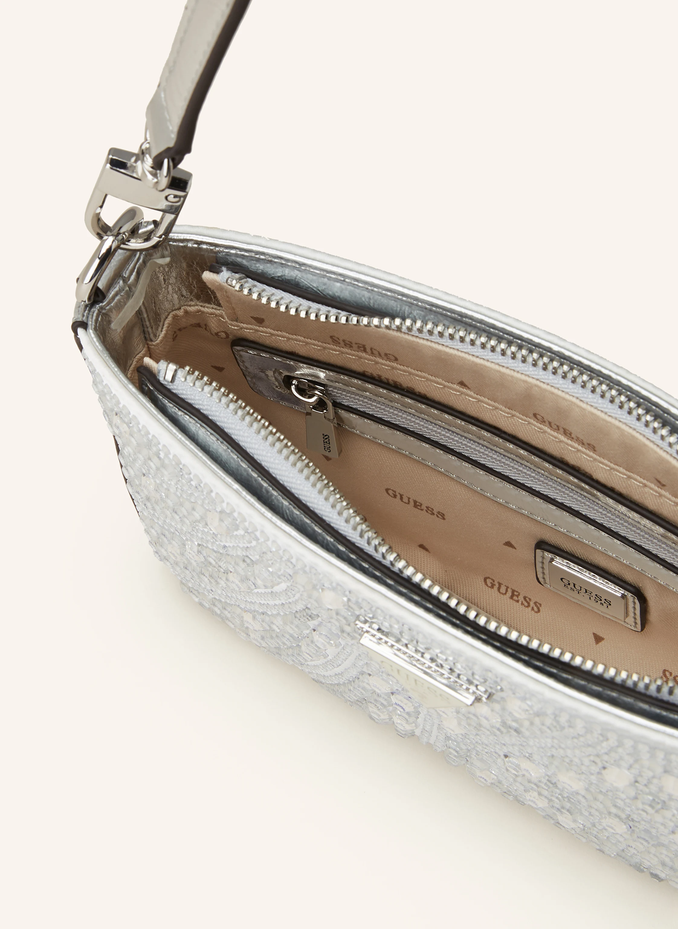 GUESS Handtasche BEAUVOIR MINI mit Schmucksteinen