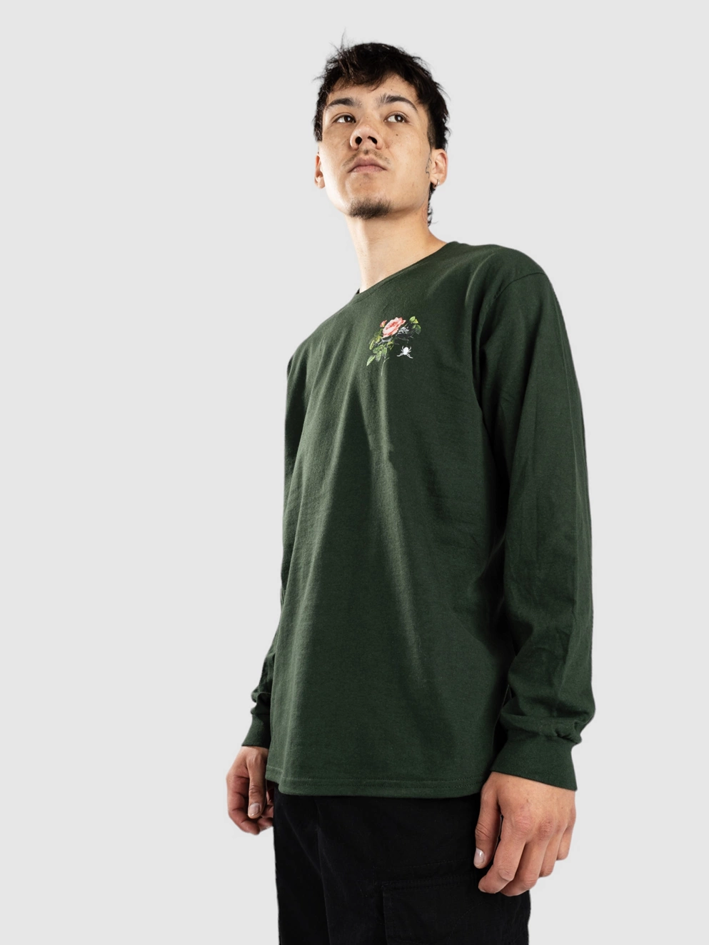 Empyre Spider Rose Long Sleeve T-Shirt green