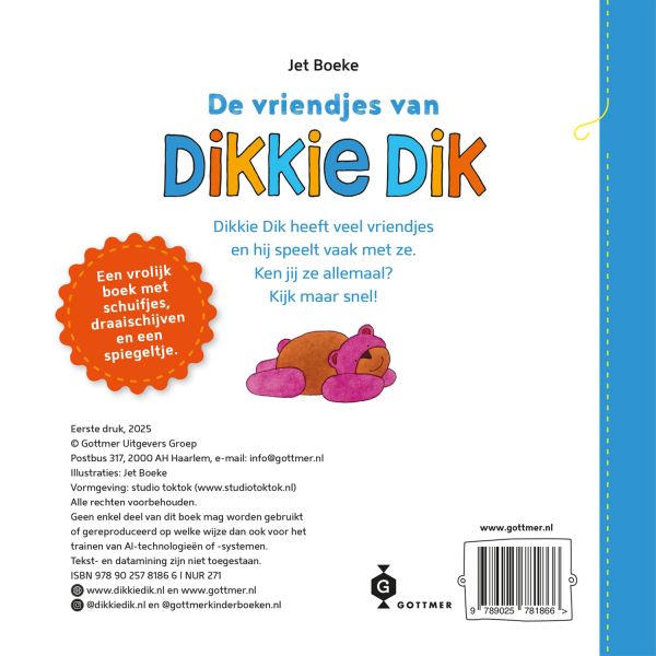 Gottmer Boek De Vriendjes Van Dikkie Dik