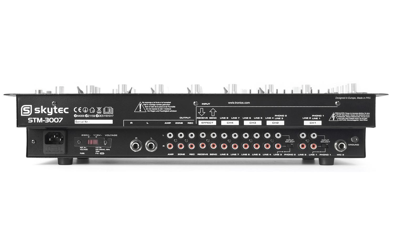 DJ-Mixer STM-3007<br>6-Kanal DJ-Mixer mit SD/USB/MP3-Player