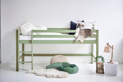 Hoppekids ECO Dream Halvhøy Loftseng 90x200, Pale Green