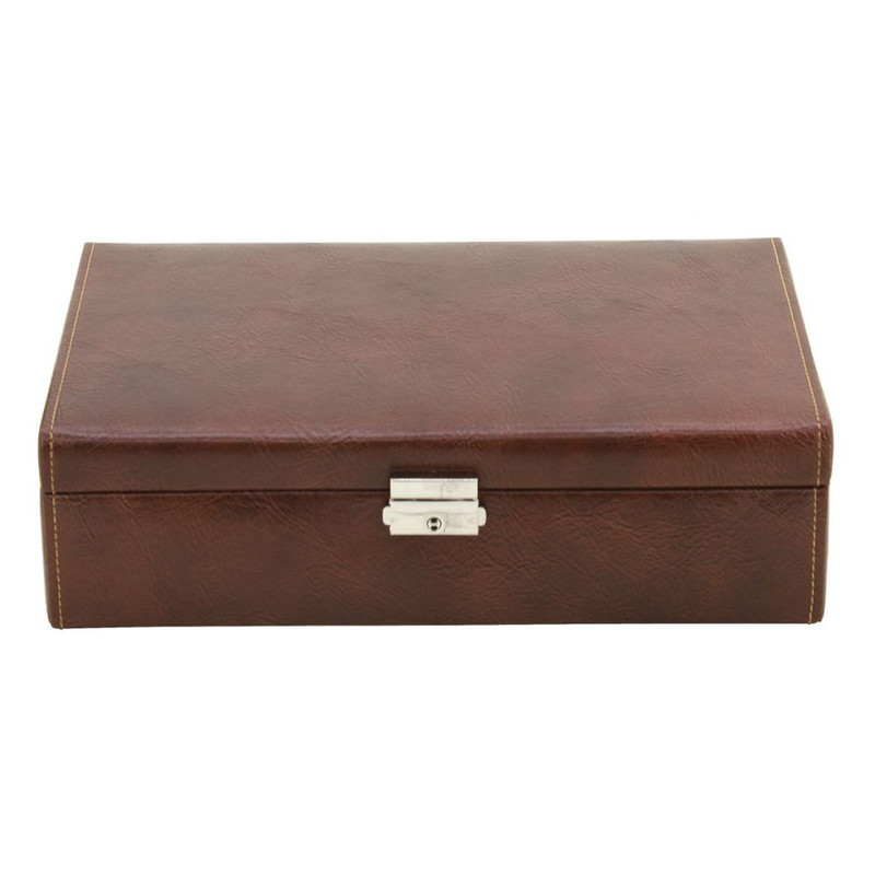 Malle 10 montres, marron