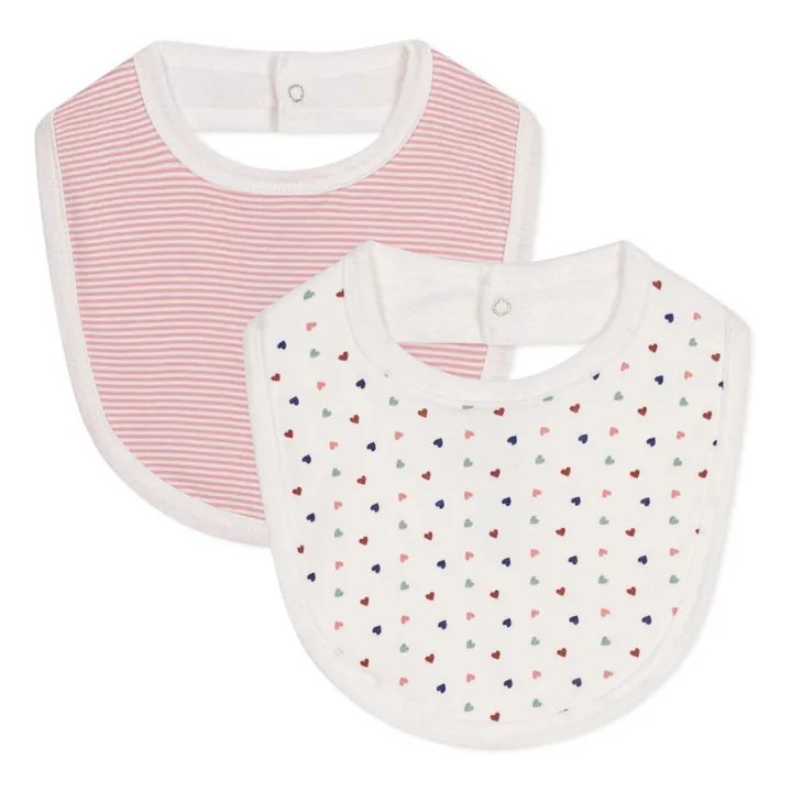 Petit Bateau Lot 2 Bavoirs Misha | Ecru