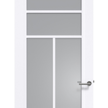 Arne & Bodil binnendeur ABD507 rook glas - extra wit afgelakt