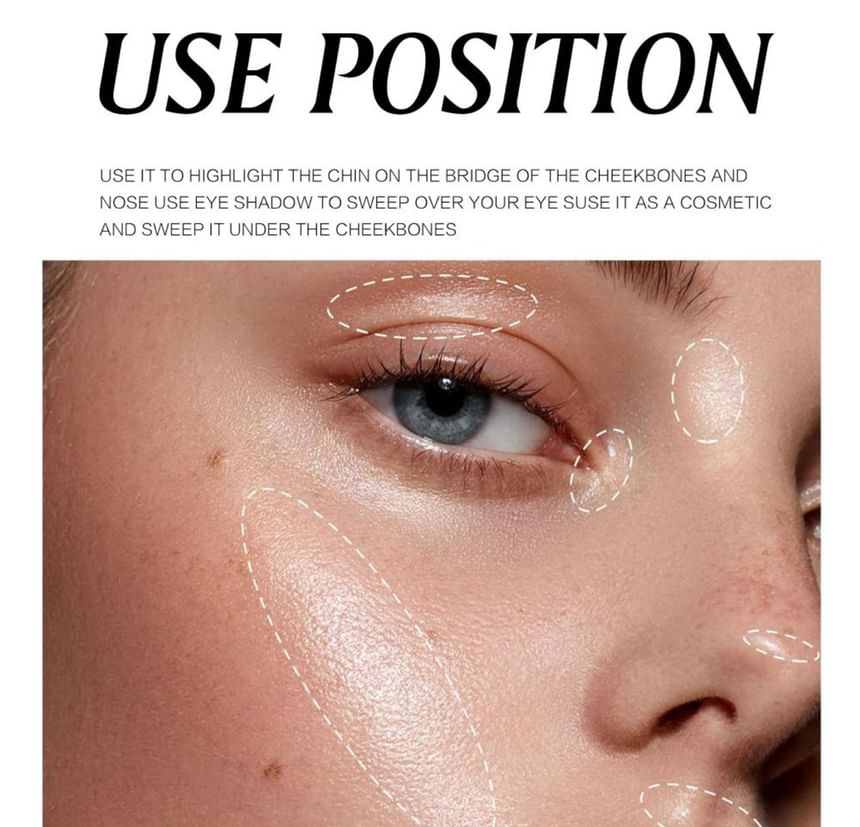 HANDAIYAN - Swirled Relief Delicate Highlighter - 6 kleuren