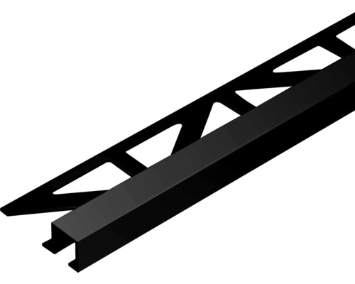 DURAL Squareline zwart eindprofiel 250 x 11 mm