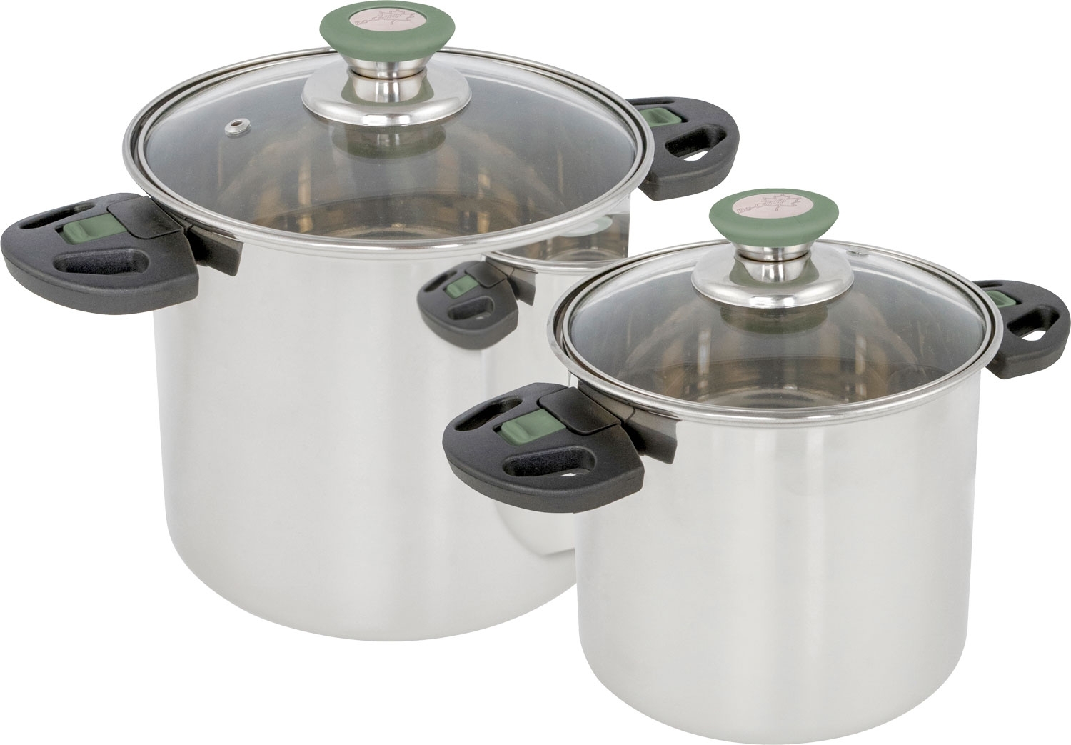Bo-Camp Elegance Compact Edelstahl Kochtopf Set 2-tlg.