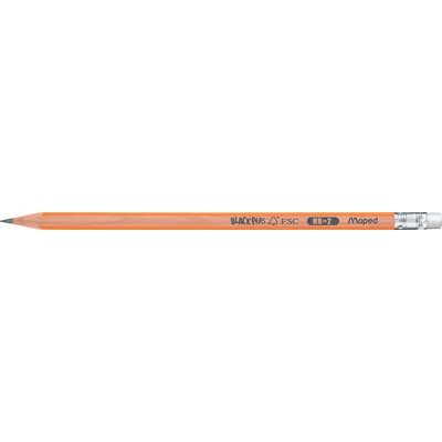 Crayon BLACK'PEPS, avec gomme, degré de dureté: HB