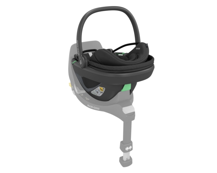Coral 360 0 - 12 M  40 - 75 cm   0 - 12 kg    Intuitive FlexiSpin-Drehung mit nur einer Hand |    Der erste modulare Baby-Autositz |    Ultraleichtgewicht |    „Easy-in”-Gurt |