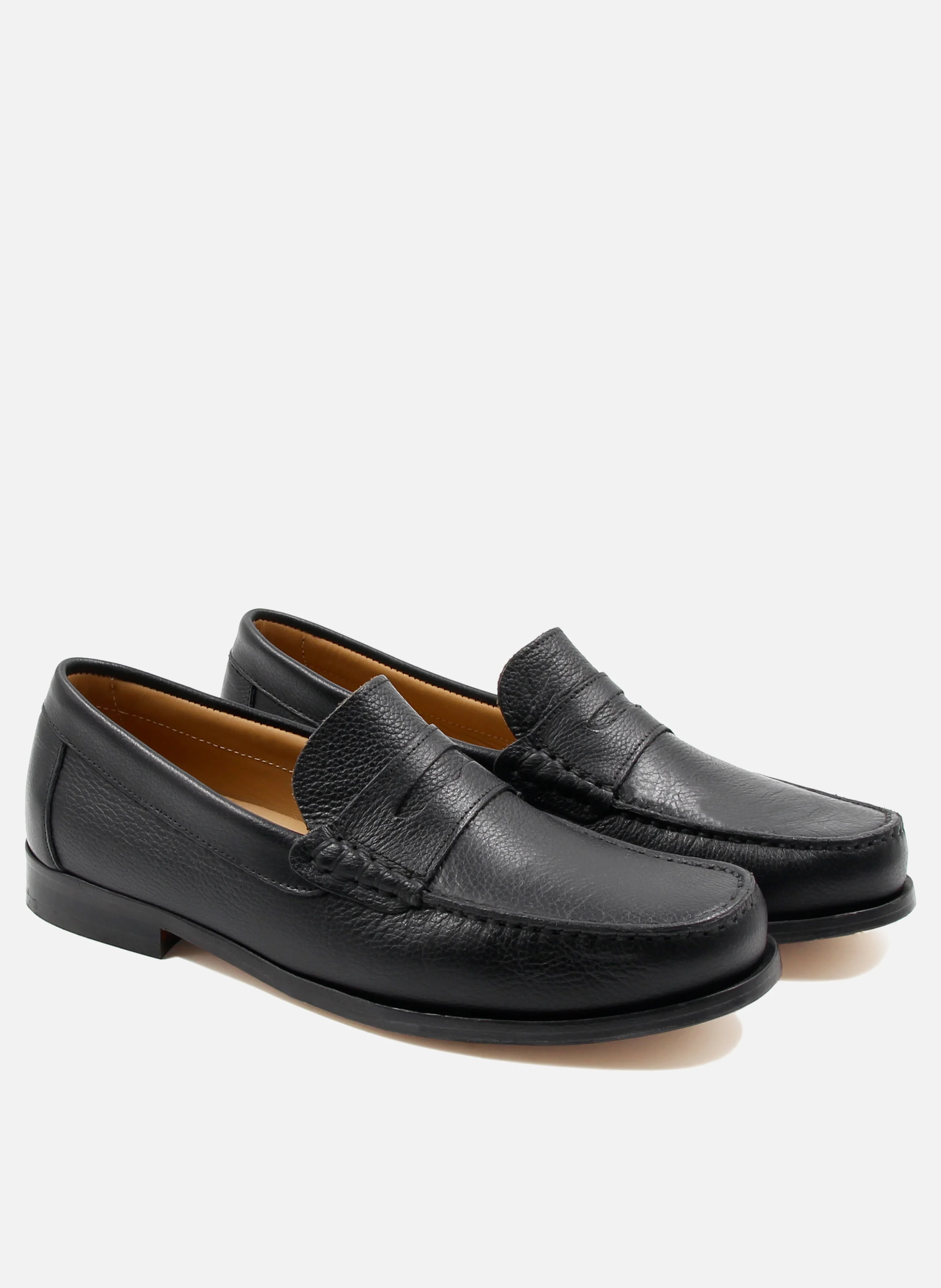 Mocassins urbains cuir grainé | Noir