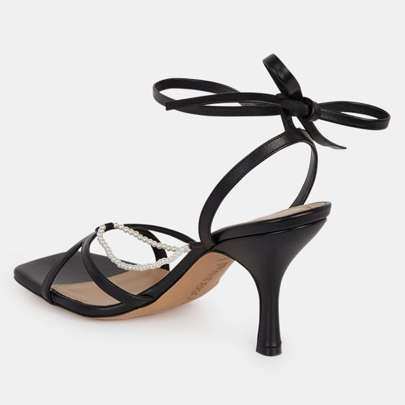 JW Anderson Sandales Olga noires - Talon 8 cm