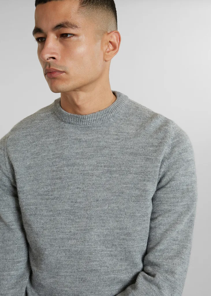 Pull col rond en laine Shetland L'Exception Paris