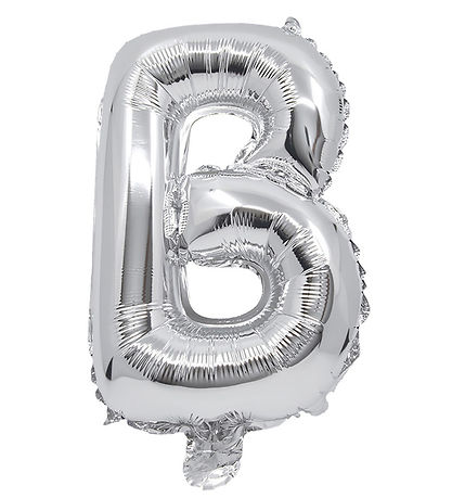 Decorata Party Folienballon - 34 cm - B - Silber