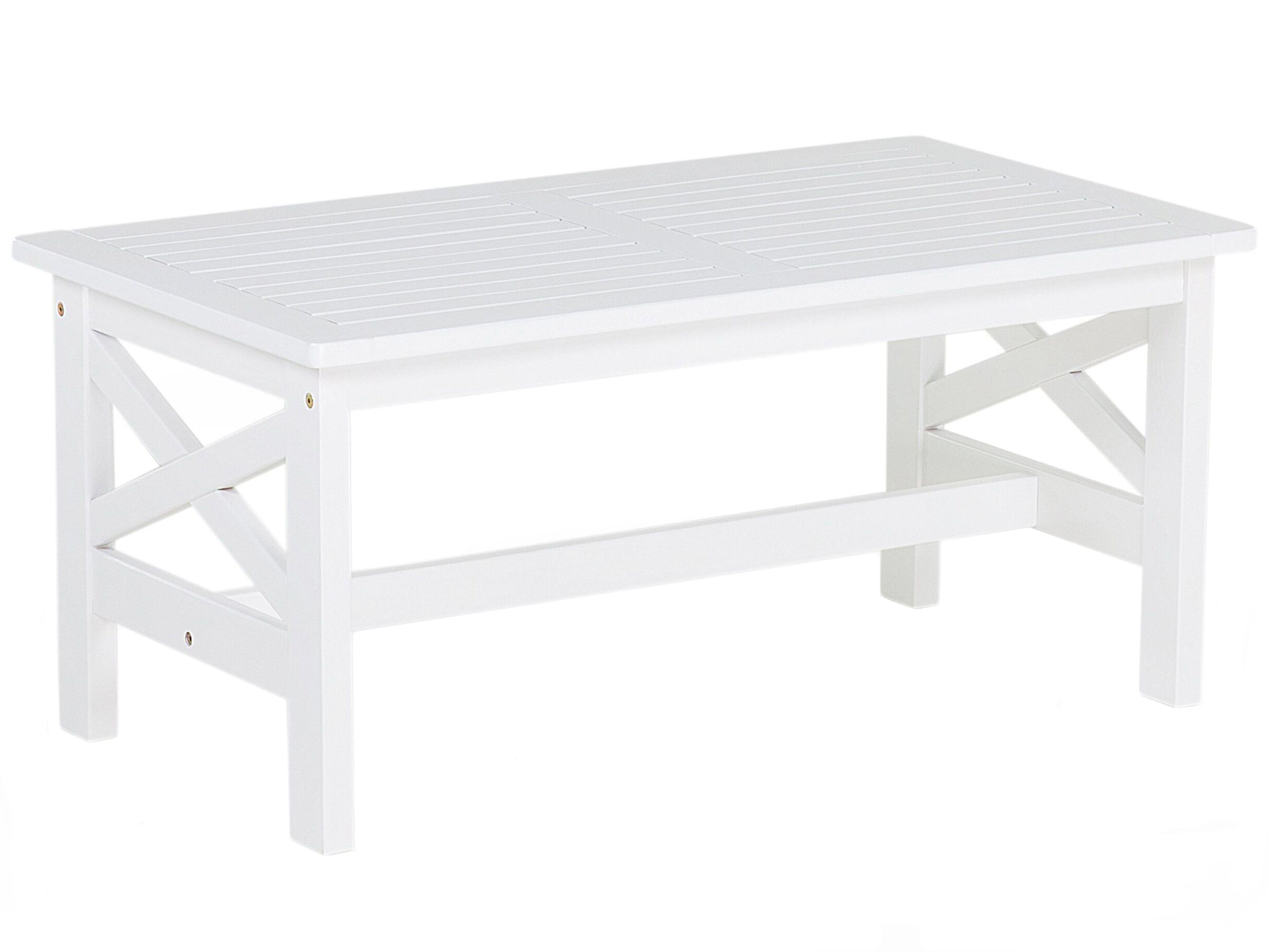 Tuin eettafel BALTIC 55 cm 100 cm Acaciahout Wit