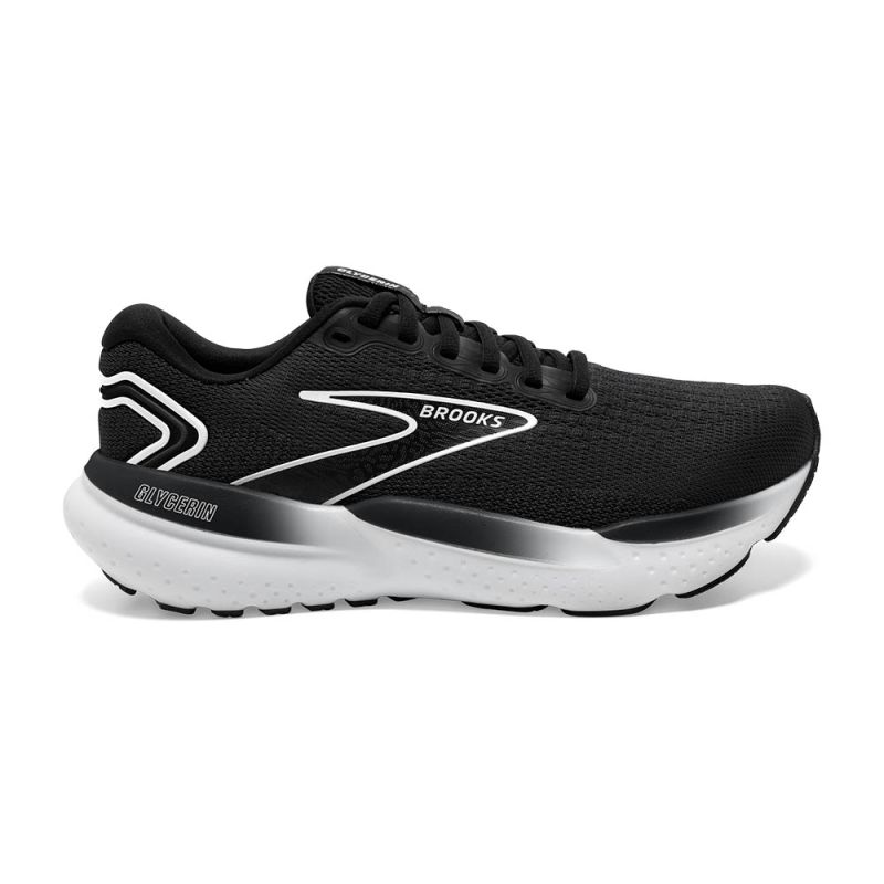 brooks glycerin 21 110419 090 black grey white