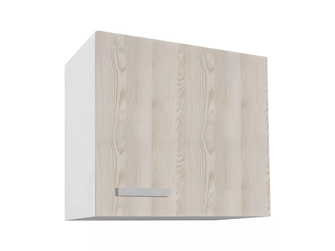 Cuisine complète d'angle réversible - Avec plan de travail 208 x 268 cm - Naturel clair et blanc - TRATTORIA